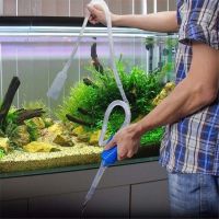 Aquarium Siphon Fish Tank Syphon Vacuum Cleaner Pump Semi-automatic Water Change Changer Gravel Water Filter Acuario Accessories