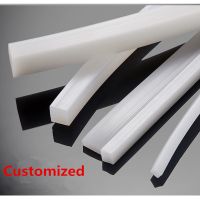 1Meter Silicone Rubber Strip Anti Oil High Temperature Seal Gasket Rubber Square Weatherstrip 4-30mm