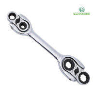 8 In 1 Ratchet Spanner ประแจ Handle Multi-Function 360องศา Handy Ratcheting ซ็อกเก็ตหมุน DIY ทำงานเครื่องมือรถ Workshop