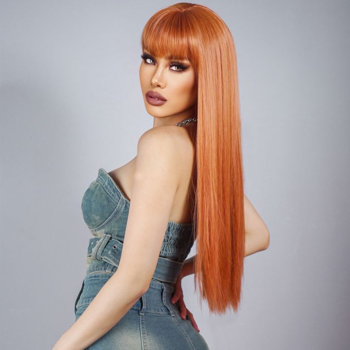 orange-ginger-synthetic-wigs-with-bangs-long-straight-cosplay-wig-for-women-natural-daily-colored-hair-wigs-heat-resistant