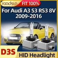 Roadsun 2ชิ้นสีขาว6000K Hid ไฟซีนอนหน้ารถ35W หลอดไฟสำหรับ Audi A3 S3 Rs3 8V 2009 2010 2011 2012 2013 2014 2015 2016