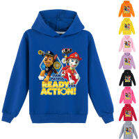 PAW Patrol เสื้อสเวตเตอร์มีฮู้ดสำหรับเด็ก,เสื้อสเวตเตอร์ผ้าฝ้ายแขนยาวพิมพ์ลายการ์ตูนสัตว์ Y459เสื้อผ้าสำหรับฤดูใบไม้ผลิใบไม้ร่วง