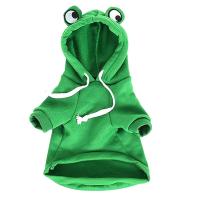 Pet Dog Clothes Dog Hoodie Cute Frog Shape Warm Jacket for Pet Fashion Dogs Hooded Sweatshirt Warm Coat