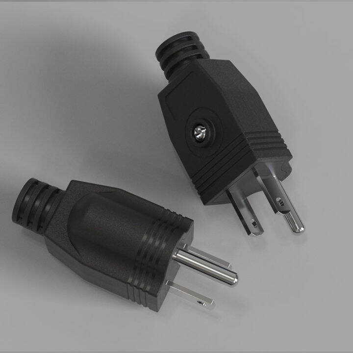 US 3pin power plug male wiring plug American standard detachable plug