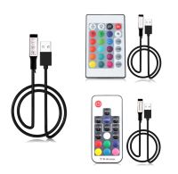 【☊HOT☊】 uylexs 5V ไฟ Led Strib Rgb Usb รีโมทคอนโทรล Rf 5V แถบ Led Usb ไฟตัวควบคุมไร้สายระยะไกล3 17 24คีย์