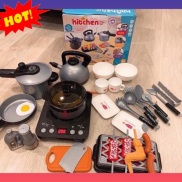 Bộ đồ chơi nấu ăn cho bé trai và bé gái gồm 36 chi tiết gồm các dụng cụ