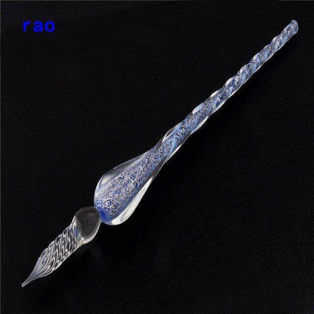 Luxury quality Beautiful various Crystal Glass Dipping pen Student School Office Stationery