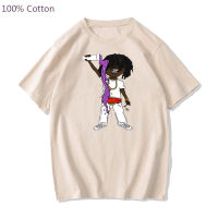 Chief Keef Punk อะนิเมะเสื้อยืด Hip Hop Manga การ์ตูน Tshirt การ์ตูนน่ารักผ้าฝ้าย100 Tee-เสื้อนุ่มปกติ Fit ผู้ชายผู้หญิงเสื้อยืด