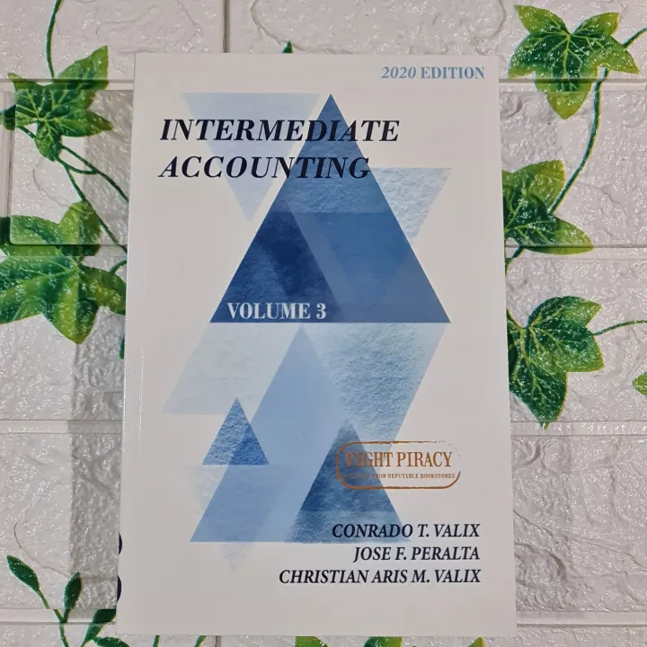 Intermediate Accounting volume 3 2020 edition By Conrado T. Valix