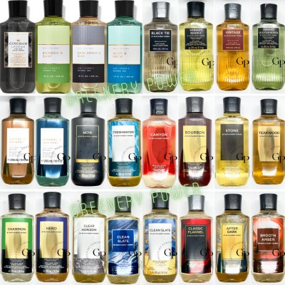 BBW GEL bath &amp; body works 2-in-1 Hair &amp; Body Wash gel  295ml Soap สบู่ Men Collection