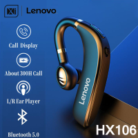 Lenovo HX106 Bluetooth Earphone Pro Ear Hook Wireless Bluetooth 5.0 Earbud With Microphone 40 Hours For Driving Meeting