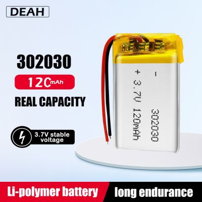 302030 032030 Rechargeable Lithium Polymer Battery 120mah 3.7V Lipo Cells For GPS MP3 MP4 Toy Bluetooth Headset Selfie stick [ Hot sell ] vwne19