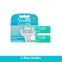 Venus Razor Blades ใบมีดโกนว่านหางจระเข้ 5 ชั้นเหมาะสำหรับผู้ถือ Venus ทั้งหมดเหมาะสำหรับผิวบอบบางด้วยสบู่ก้อน