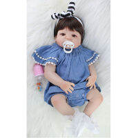 55 CM Full Silicone Body Reborn Baby Doll Like Real 22inch Newborn Girl Princess Babies Bathe Toy Kid Gift