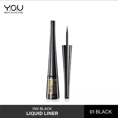 Y.O.U Ink Black Liquid Liner อายไลน์เนอร์ เจลไลน์เนอร์ กรีดตา กันน้ำกันเหงื่อ ติดทนไม่ทิ้งคราบ