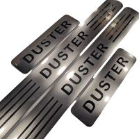 4PC For DUSTER Stainless Car Door Sill Protection Stickers Door Sill Scuff Plate/Door Sill Car Accessories