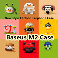 READY STOCK! For Baseus M2 Case Solid Color &amp; Cartoon for Baseus M2 Casing Soft Earphone Case Cover