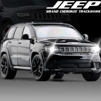 32 Scale Jeep Grand Cherokee Trackhawk ของเล่น Off-Road รถ SUV รถเปิดประตูของเล่นเด็กของขวัญ V219