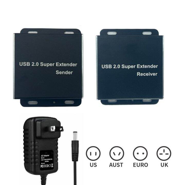 usb-2-0-extender-196ft-60m-ผ่าน-cat5e-6สาย1-usb-อินพุต4พอร์ตออก-usb-2-0-rj45-extender-สองกล้องเว็บแคมทำงานพร้อมกัน