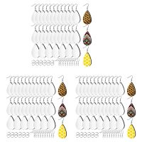 Sublimation Blank Earrings Unfinished Teardrop Heat Transfer Printing Earrings Pendant for Jewelry DIY Making