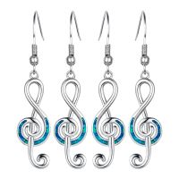 2X Exquisite Musical Symbol Earrings Treble Clef Note Earrings Earrings Note Earrings Temperament Female Earring