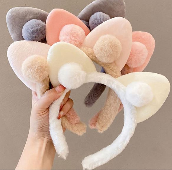 Korea Cute Cat Ears Plush Hair Band | Lazada PH