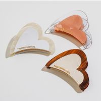 Elegant Acrylic Heart Big Crab Hair Claw Clip For Women Girls Trendy Shark Hairpins Hair Stying Tool Barrettes Clamp Accessories