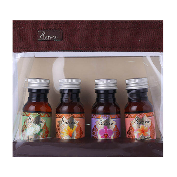 satira-thai-flower-massage-oil-mini-set-ชุดน้ำมันนวดขนาดพกพา-หอมอบอวลด้วยกลิ่นดอกไม้ไทย-จาก-สถิรา