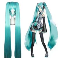 VOCALOID Hatsune Miku Anime Wig Standard Edition Hatsune Miku Tiger Mouth Clip Double Ponytail COS Wig toys