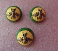 New 10 pcs High-grade metal Bee Drip oil Overcoat Jacket buttons Coat shirt buttons Size 20mm 25mm Free Shipping Worldwide