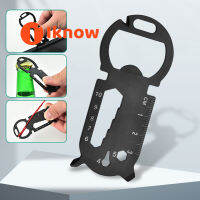 I Know Outdoor Multi-Function EDC Tool,9 In 1 Card Creative Bottle Opener Keychain,Portable Multi-Purpose Tool With Big Round Head