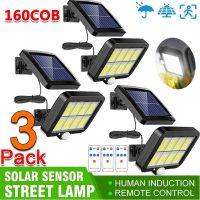 ₪ 3/2/1Pack Solar Split Lights Outdoor Waterproof Wall Lamps Motion Sensor 3 Mode Street Lights Remote Control for Garden Patio