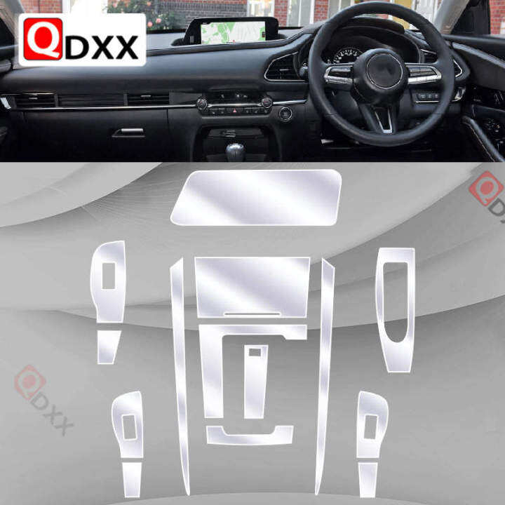 สำหรับ-mazda-cx-30-2020-2022ภายในรถคอนโซลกลางโปร่งใส-tpu-ป้องกันฟิล์ม-anti-scratch-ฟิล์มนำทางอุปกรณ์เสริม