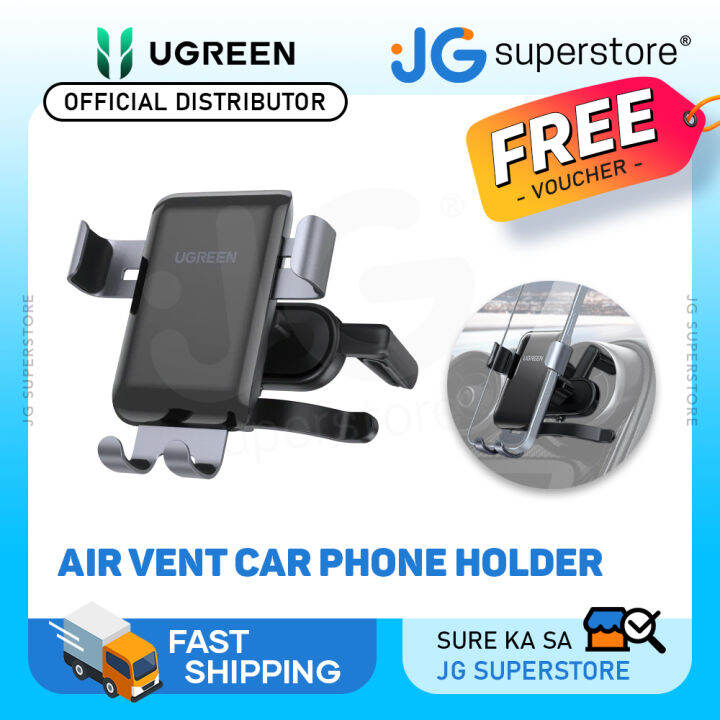 UGREEN Gravity Auto Lock Air Vent Mount Car Phone Holder Fits Round