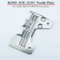 R4305-J6E-EOO Throat Plate Fit JUKI MO-6714 6914 (4ด้าย) จักรเย็บผ้า Overlock อุตสาหกรรมของแท้คุณภาพแผ่นเข็ม