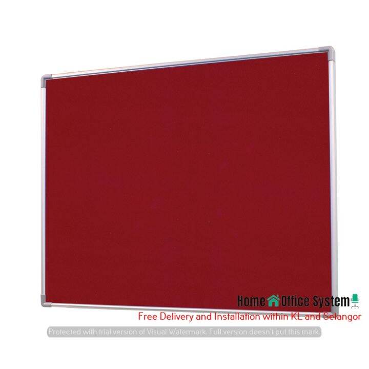 Velcro Notice Board with Aluminium Frame Home And Office System VNB