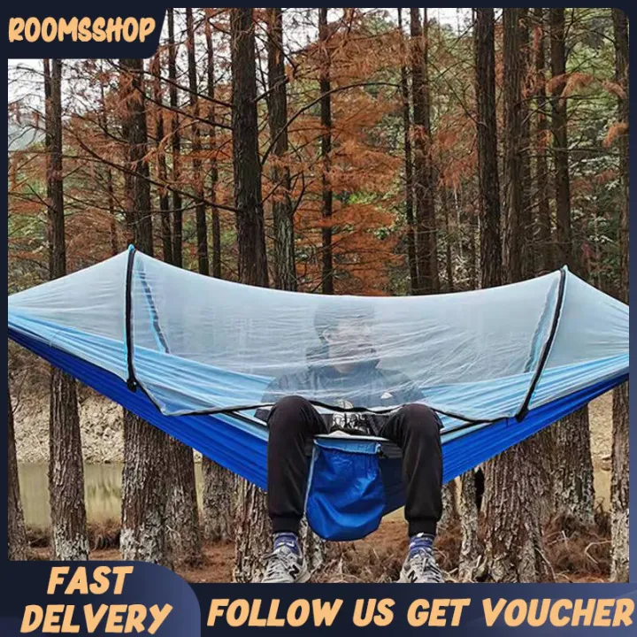 Fully Automatic Quick Opening Mosquito Net Hammock Outdoor Swing