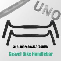 UNO มือจับจักรยานกรวด FL12 31.8X40 0/420/440/460มม. ด้านนอกแฮนด์เสือหมอบจักรยานถนนแฮนด์จักรยานเบามาก