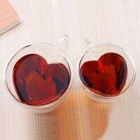 hotx【DT】 Glass Wall Mug Cup Drinking Juice Transparent Glasses Resistant Drinkware Set