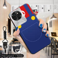 เคส PMP สำหรับ Tecno Camon 20 Camon 20 Pro Itel S23 (แหวนใส่นิ้ว + สายคล้อง) เคสพี่น้องซุปเปอร์มาริโอการ์ตูนกันกระแทกเกม Nintendo เคสโทรศัพท์โทรศัพท์ซิลิโคน TPU แบบนิ่ม