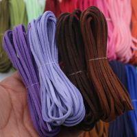 【YD】 5M/roll 3mm Multi-Color Flat Faux Suede Cord Korean Leather Rope for Jewelry String Accessories