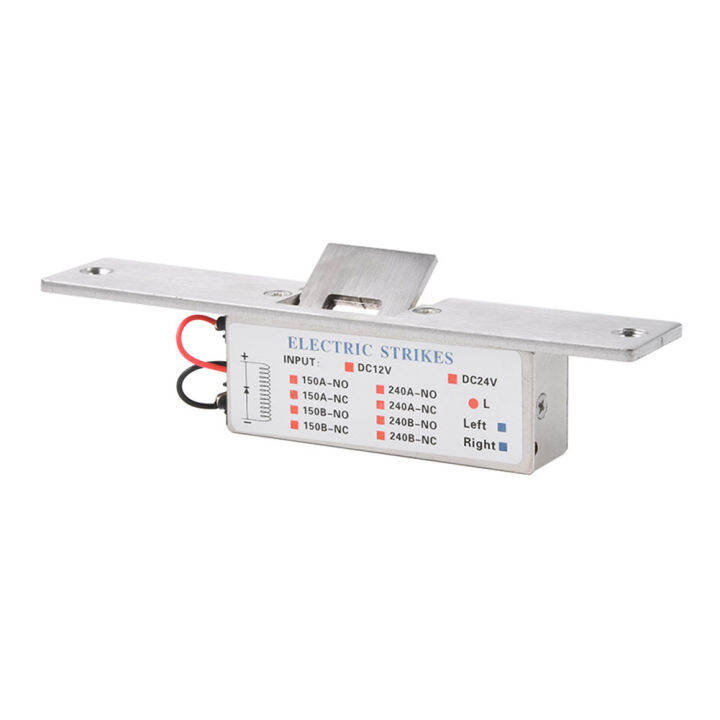 NO Mode DC 12V Glass Door Lock Power to Unlock Cathode Electric Strike Lock Access Control