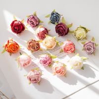 hot【cw】 10PCS Bulk Silk Buds Fake Wedding Flowers Wreaths Decorations for Artificial