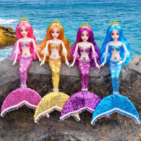 New 42cm BJD Princess Doll 3D Eyes Mermaid Doll Set Articulated Removable Fashion 13 Dressable Girl Toy Best Birthday Gift