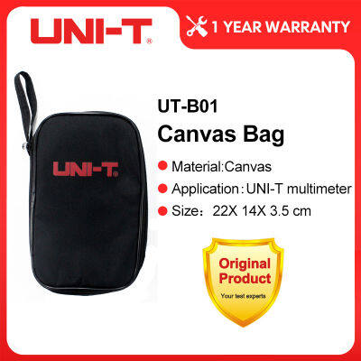 กระเป๋าเดิม UNI-T UT-B01สีดำสำหรับมัลติมิเตอร์แบบดิจิทัลซีรีส์ UNI-T ยังเหมาะสำหรับมัลติมิเตอร์ยี่ห้ออื่นๆ