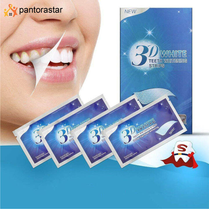 [pantorastar] Teeth Cleaning Strips 3D Whitening Stickers Oral Hygiene