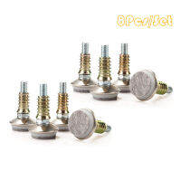 8Pcs เฟอร์นิเจอร์ Levelers M8ขาปรับระดับปรับได้สำหรับโต๊ะเก้าอี้ตู้35มม. เส้นผ่านศูนย์กลางฐานพร้อมแผ่นสักหลาด