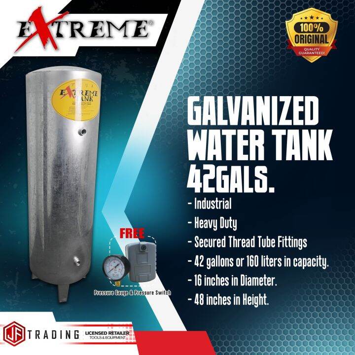 EXTREME NEW Galvanized Pressure Tank Water Tank 42gals High Quality
