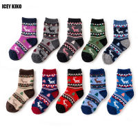 Super Thick Winter Kids Socks Jacquard Weave Pattern Toddler Boys Girls Socks Christmas Socks As Gift Wool And Rabbit Hair Socks