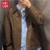 UNIQLO Uniqlo เรือธงวันเดียว U บ้านฤดูใบไม้ผลิและในฤดูใบไม้ร่วงผู้ชายซิปเสื้อแจ็กเก็ตสั้นทรงลำลอง459592เสื้อแจ็กเกตชาย